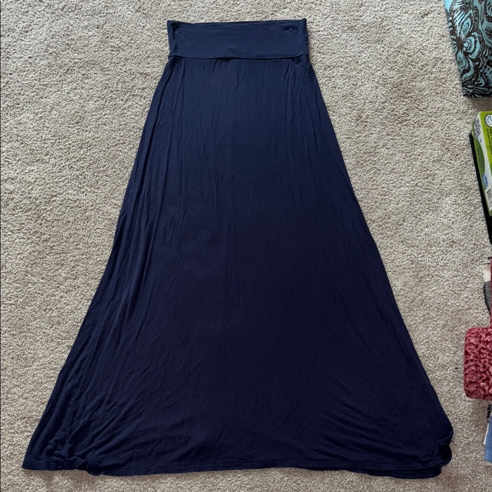 Charlotte Russe Navy A-Line Skirt